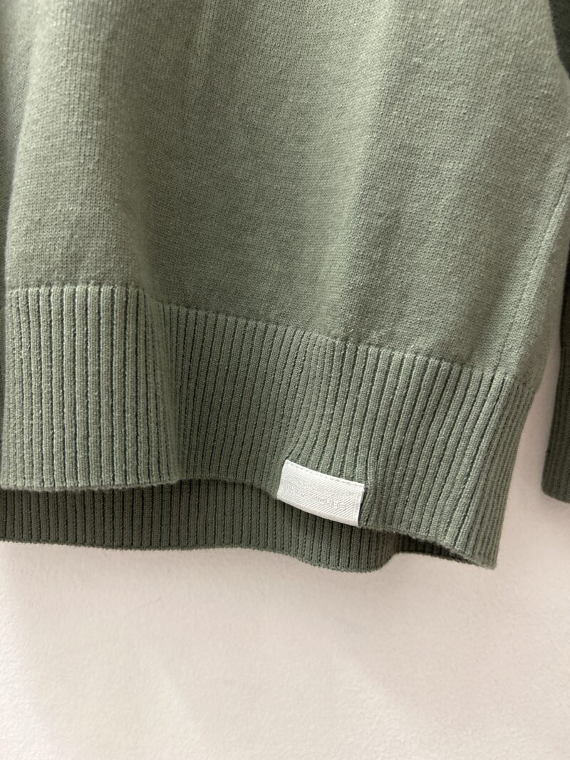 Maglioncino girocollo verde militare - immagine 2