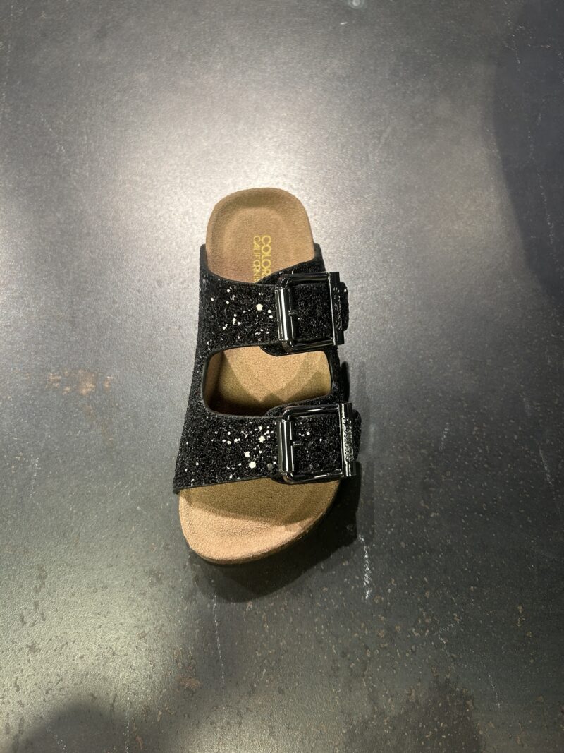 Ciabatta lurex black